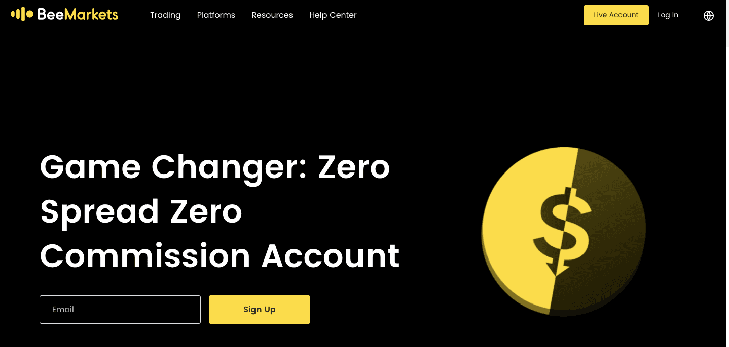 BeeMarkets website screenshot